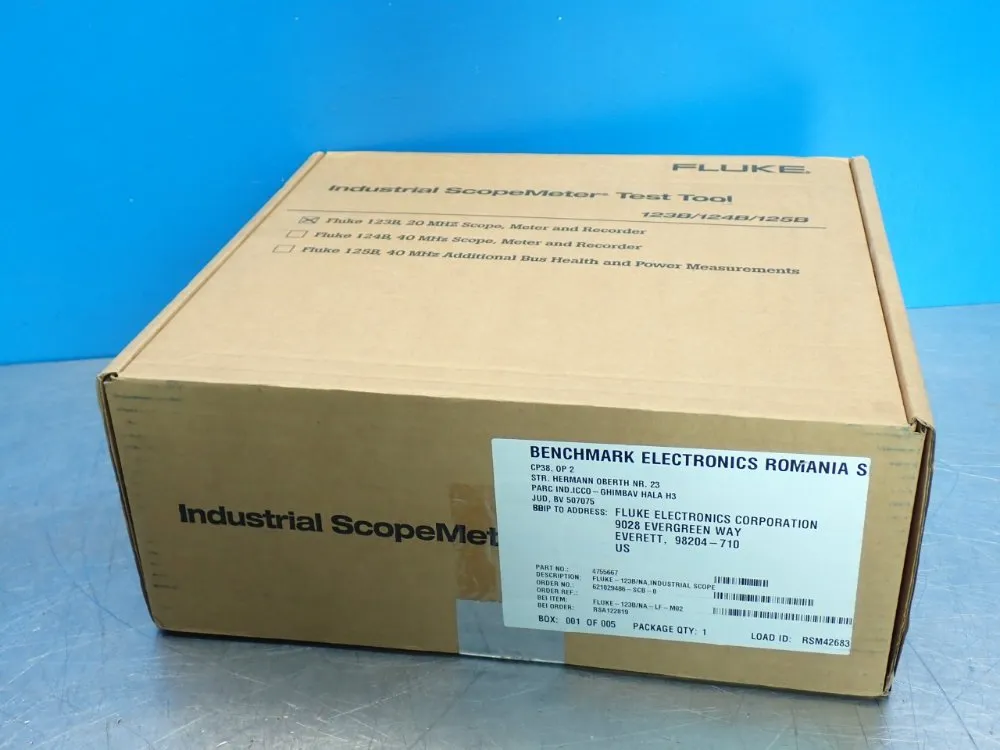 Fluke Bandwith - 20mhz 120b-series Handheld Digital Oscilloscope - 4755667