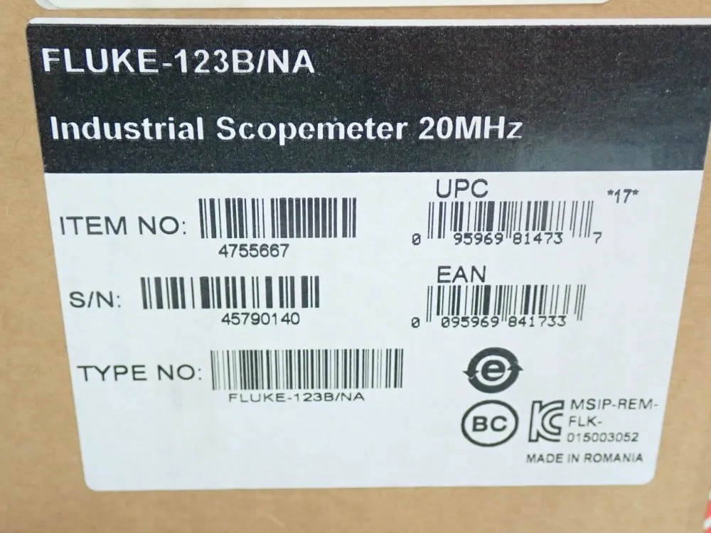 Fluke Bandwith - 20mhz 120b-series Handheld Digital Oscilloscope - 4755667