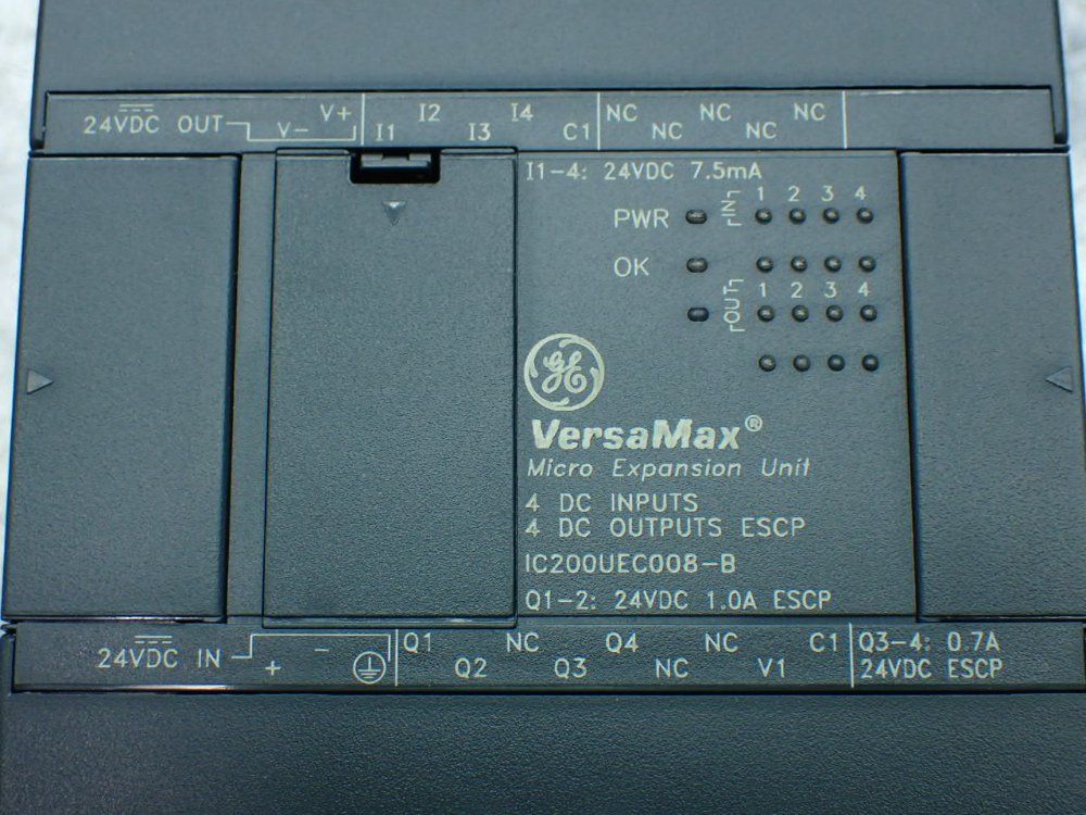 Ge Versamax Micro Plc 8-point Expansion Dc\dc\dc Escp - Ic200uec008-b