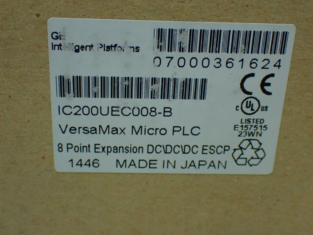Ge Versamax Micro Plc 8-point Expansion Dc\dc\dc Escp - Ic200uec008-b