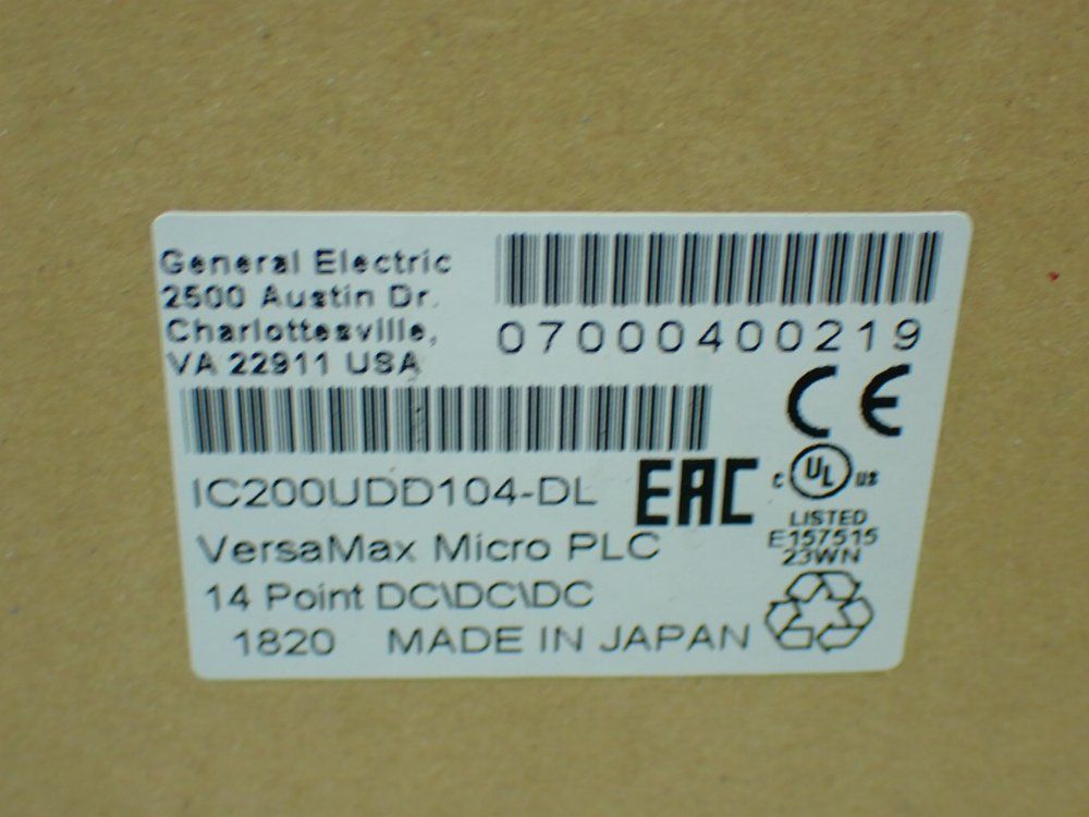 Ge Versamax Micro Plc 14-point Dc\dc\dc - Ic200udd104-dl