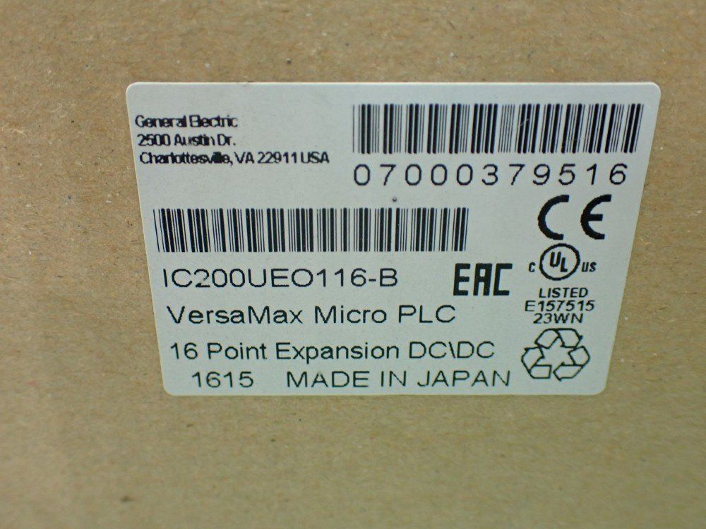 Ge Versamax Micro Plc 16-point Expansion Dc\dc - Ic200ueo116-b