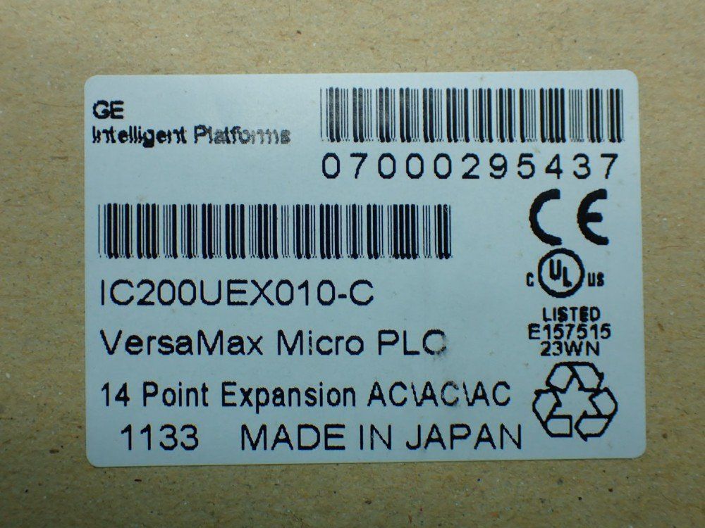 Ge Versamax Micro Plc 14-point Expansion Ac/ac/ac - Ic200uex010-c