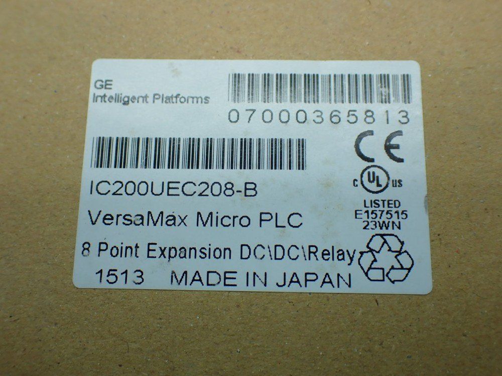 Ge Versamax Micro Plc 8-point Expansion Dc\dc - Ic200uec208-b