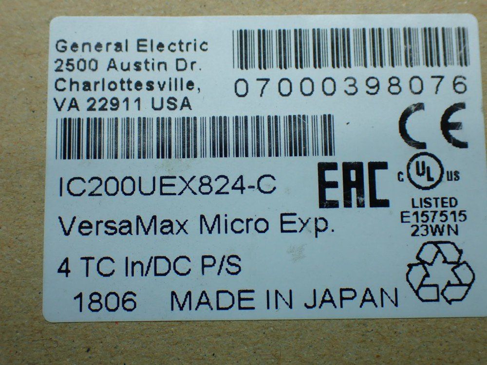 Ge Versamax Micro Plc 4 Tc In/dc P/s - Ic200uex824-c