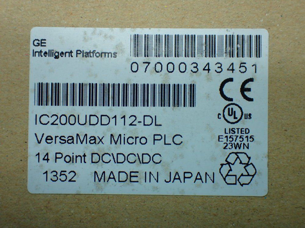 Ge Versamax Micro Plc 14-point Dc\dc\dc - Ic200udd112-dl