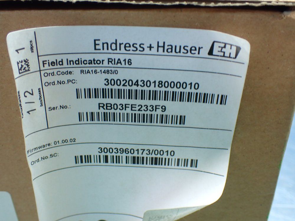 Endress+hauser Ria16 Field Indicator - Ria16-1483/0