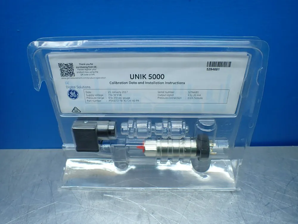 Ge 0-250psig Unik 5000 Pressure Transmitter - Ptx5072-tb-a1-ca-h0-pa