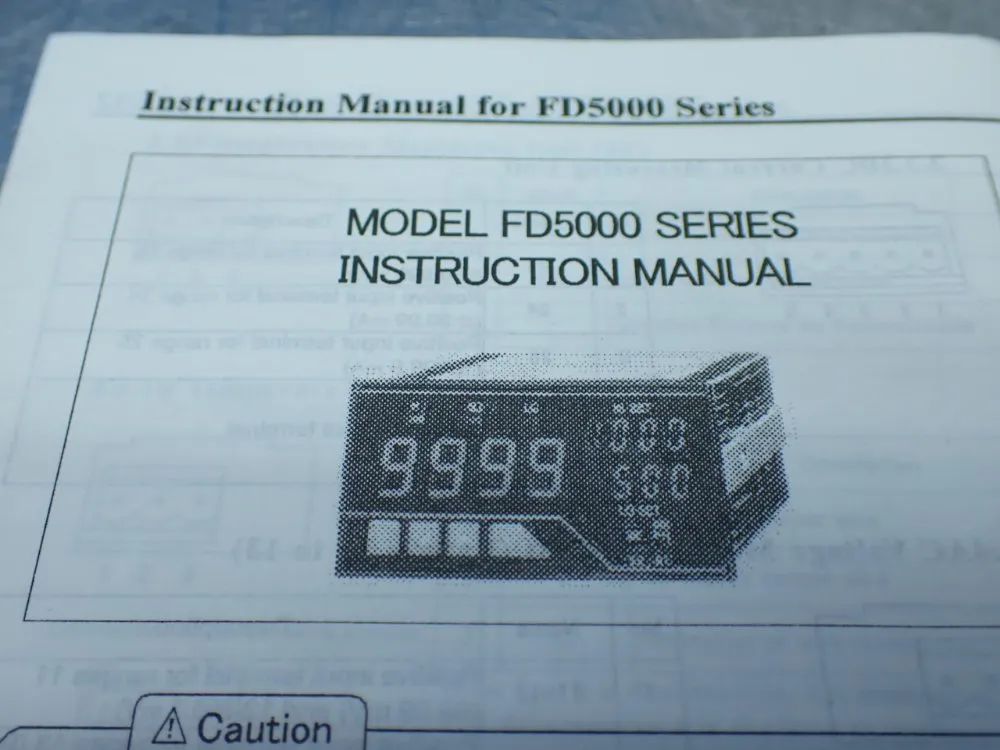 Fuji Electric 2 Panel Meters. - Yfd5200-xx