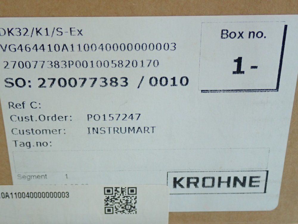 Krohne Flow Meter Dk32 - 270077383