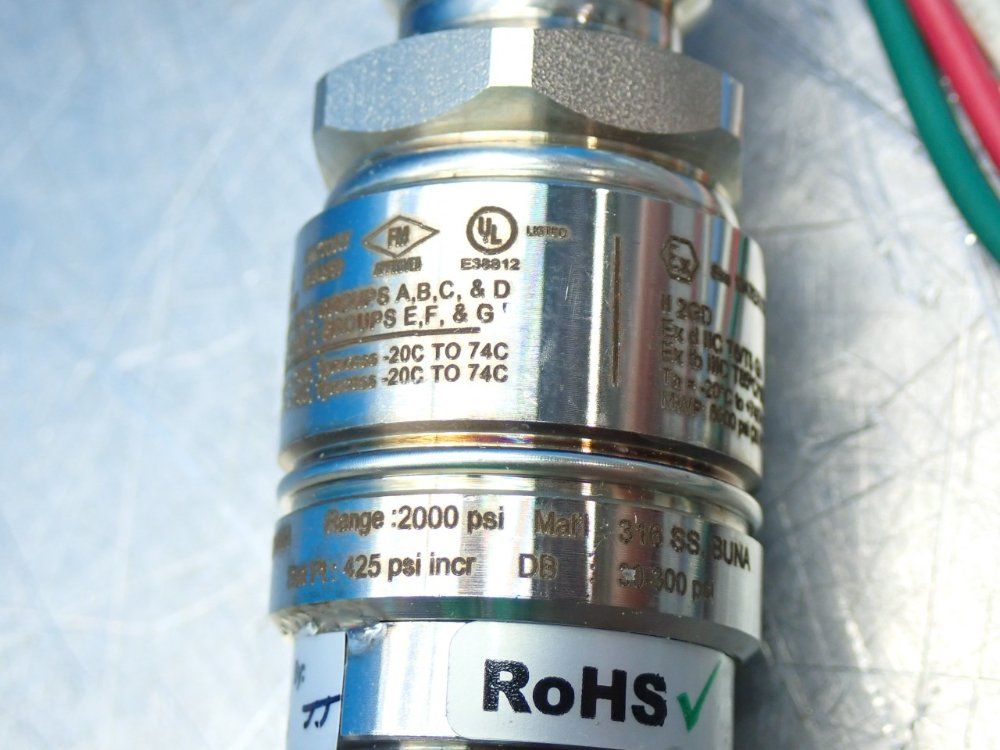 Ashcroft A-series Explosion Proof Pressure Switch - Apsn71p012cb042000