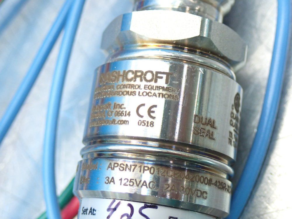Ashcroft A-series Explosion Proof Pressure Switch - Apsn71p012cb042000