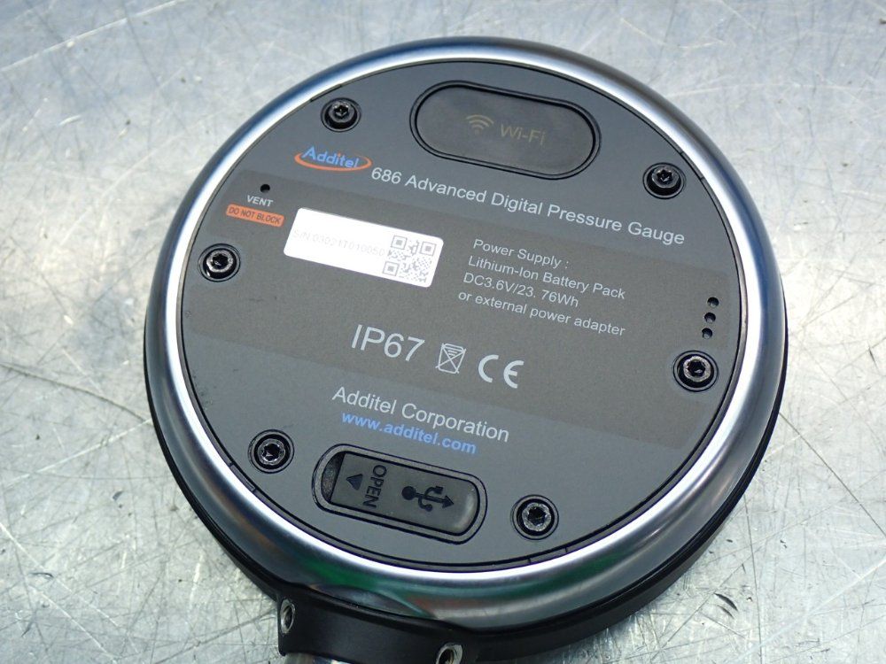 Additel -15 To 100psi Digital Pressure Gauge - Adt686-05-cp100-psi-n-dl-wifi