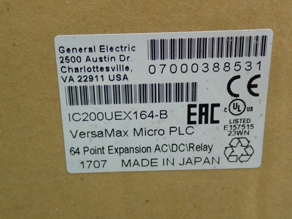 General Electric Versamax Micro Plc 64-point Expansion Relay - Ic200uex164-b