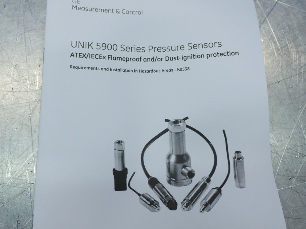 General Electric Unik Series-5900 Pressure Sensor - Ptx50r2-tb-a2-ca-h21-pa