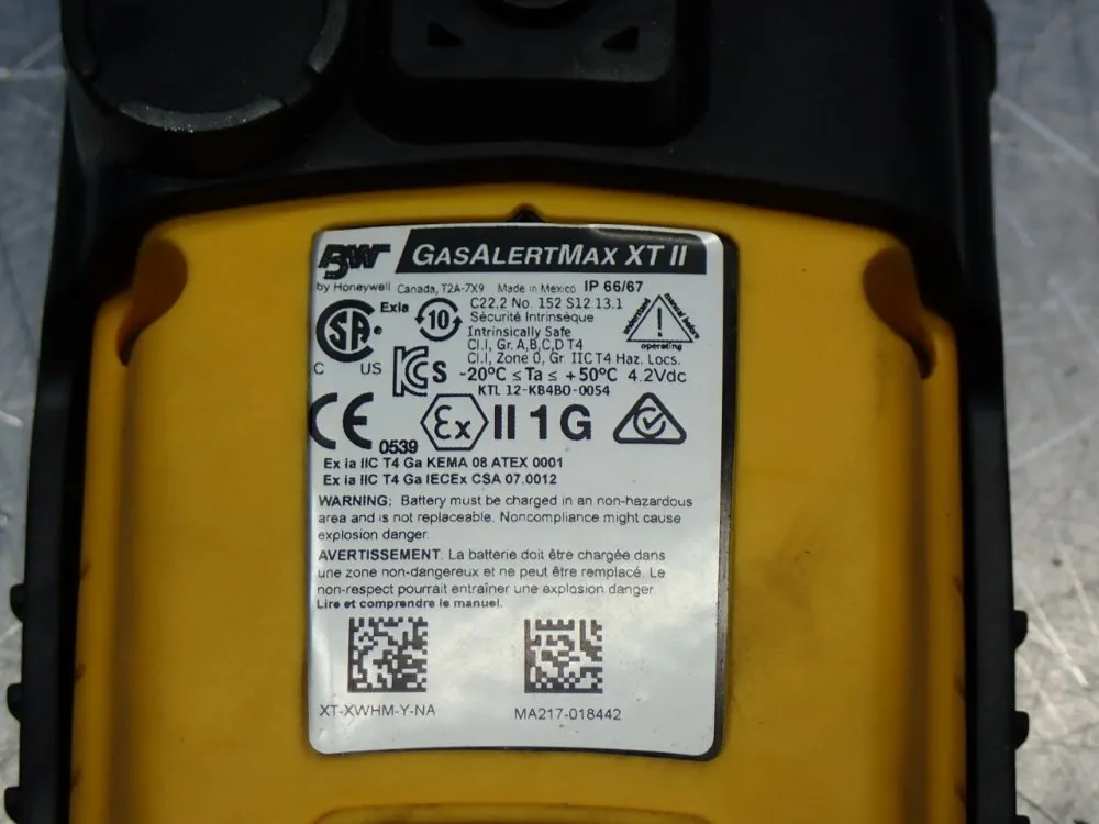Bw / Honeywell Gasalertmax Xt Ii Multi-gas Detector - Xtxwhmyna