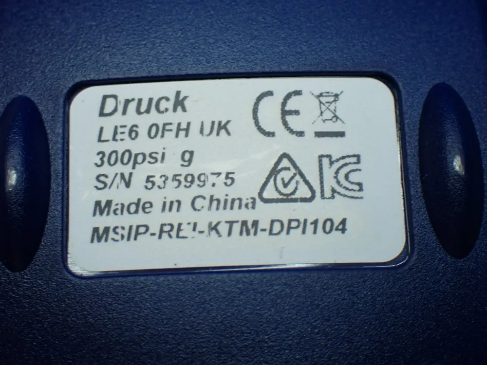 Druck Pressure Sensor W/display - Dpi 104