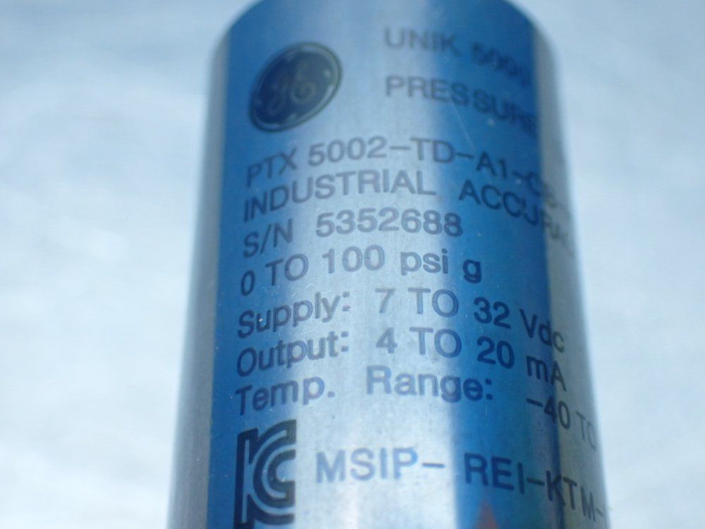 Ge Pressure Transmitter. - Ptx5002-td-a1-cb-h0-pr