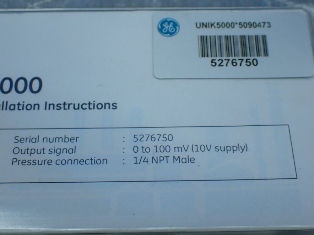 Ge Pressure Sensor - D5030-tb-a2-ca-h0-pf