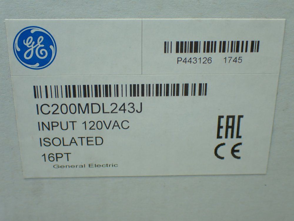Ge Versamax Input Unit. - Ic200mdl243j
