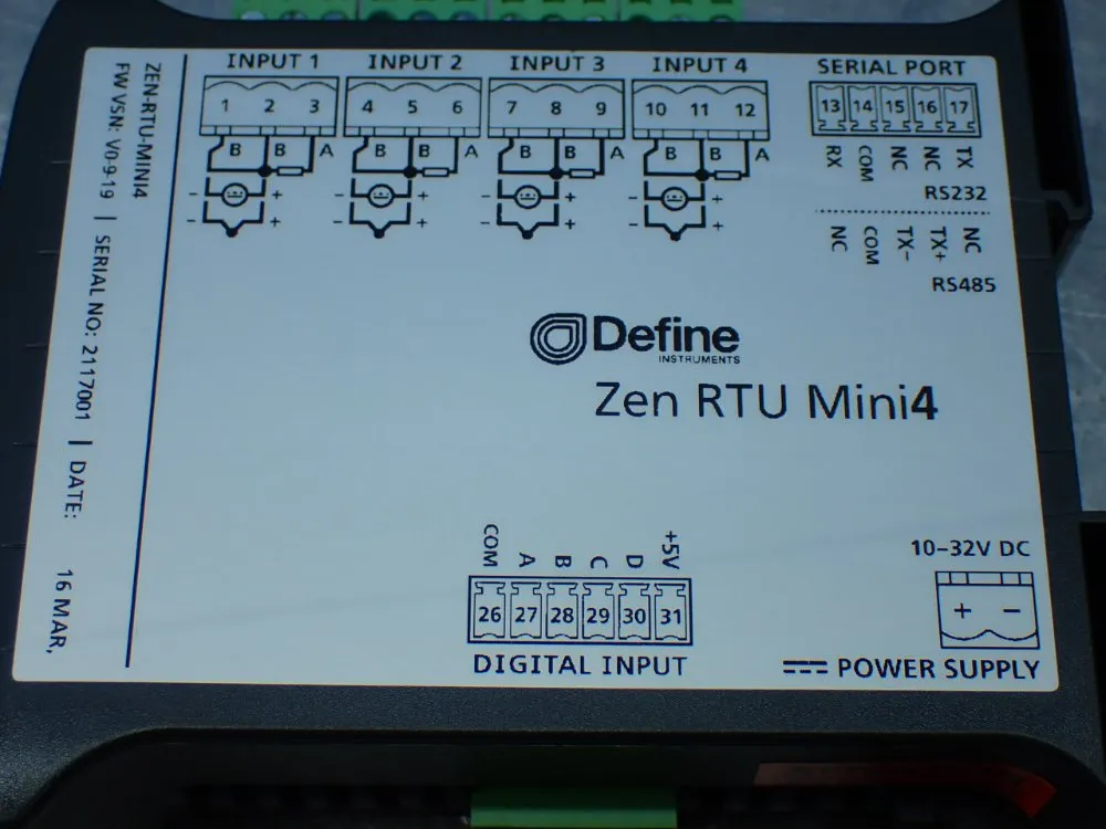 Define Isolated Universal Input Module - Zen Rtu Mini 4