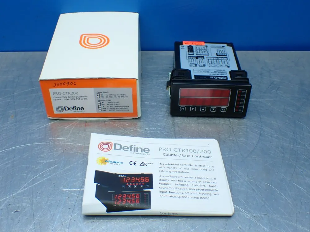 Define Counter/rate Batching Controller. - Pro-ctr200-lv