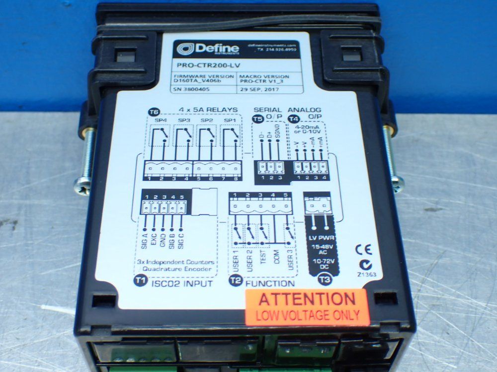 Define Counter/rate Batching Controller. - Pro-ctr200-lv