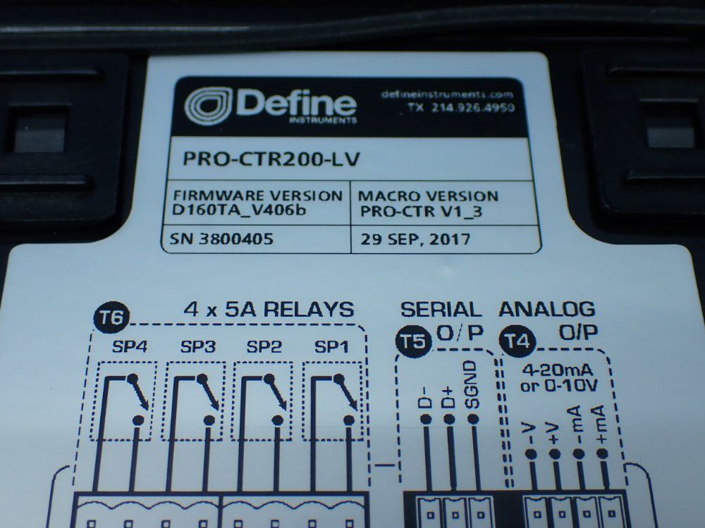 Define Counter/rate Batching Controller. - Pro-ctr200-lv