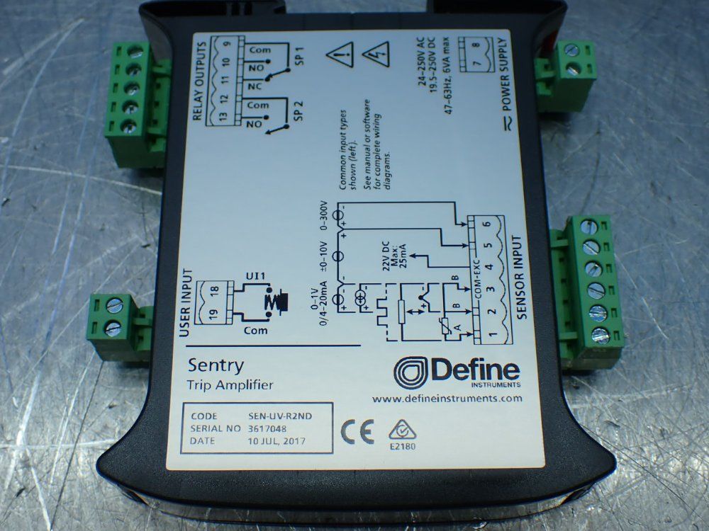 Define Sentry Trip Amplifier Unit. - Sen-uv-r2nd