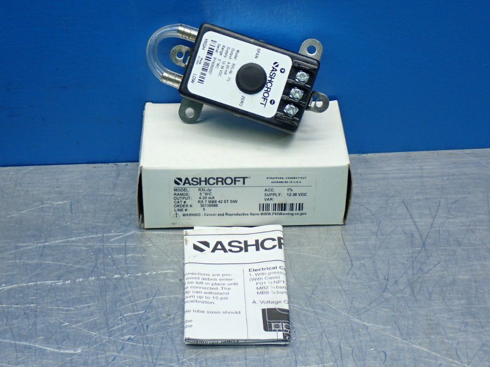 Ashcroft Differential Pressure Transducer - Rxldp