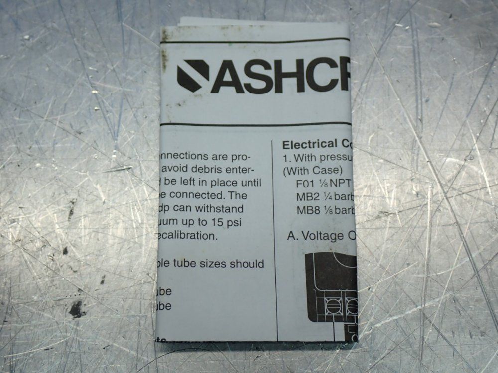 Ashcroft Differential Pressure Transducer - Rxldp