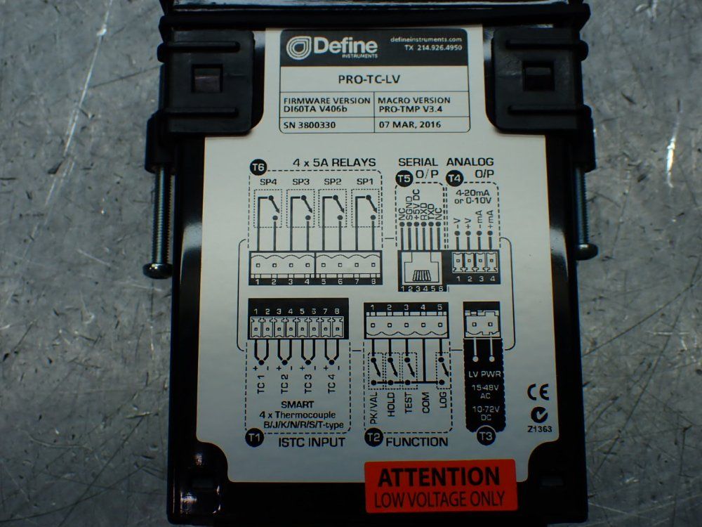 Define Quad Channel Thermocouple Controller - Pro-tc-lv