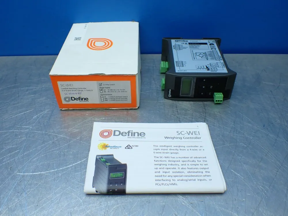 Define Loadcell Batching Controller - Sc-wei-r2-lv