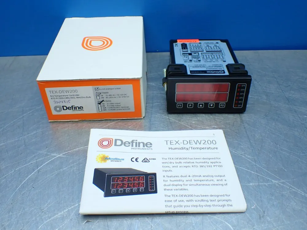 Define Rh/temperature Controller - Tex-dew200-lv