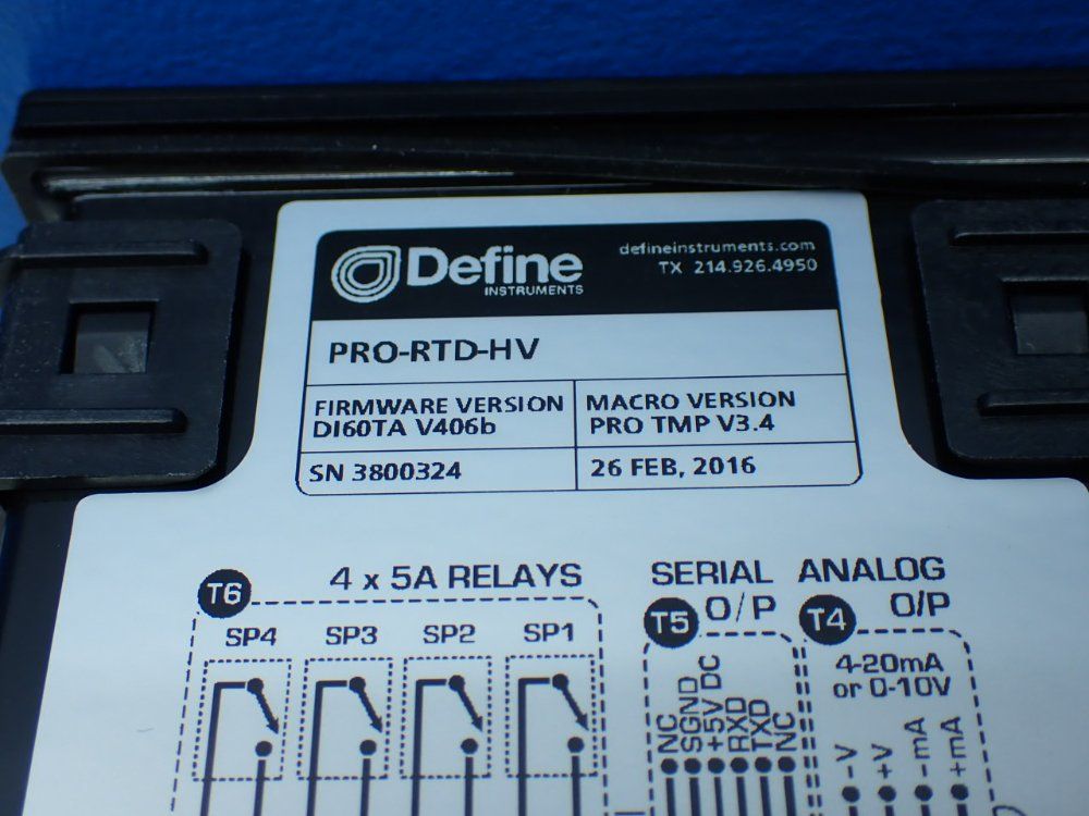 Define Quad Channel Rtd Controller - Pro-rtd-hv