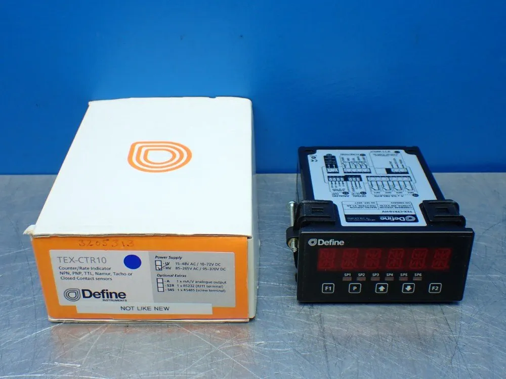 Define Counter/rate Indicator - Tex-ctr10