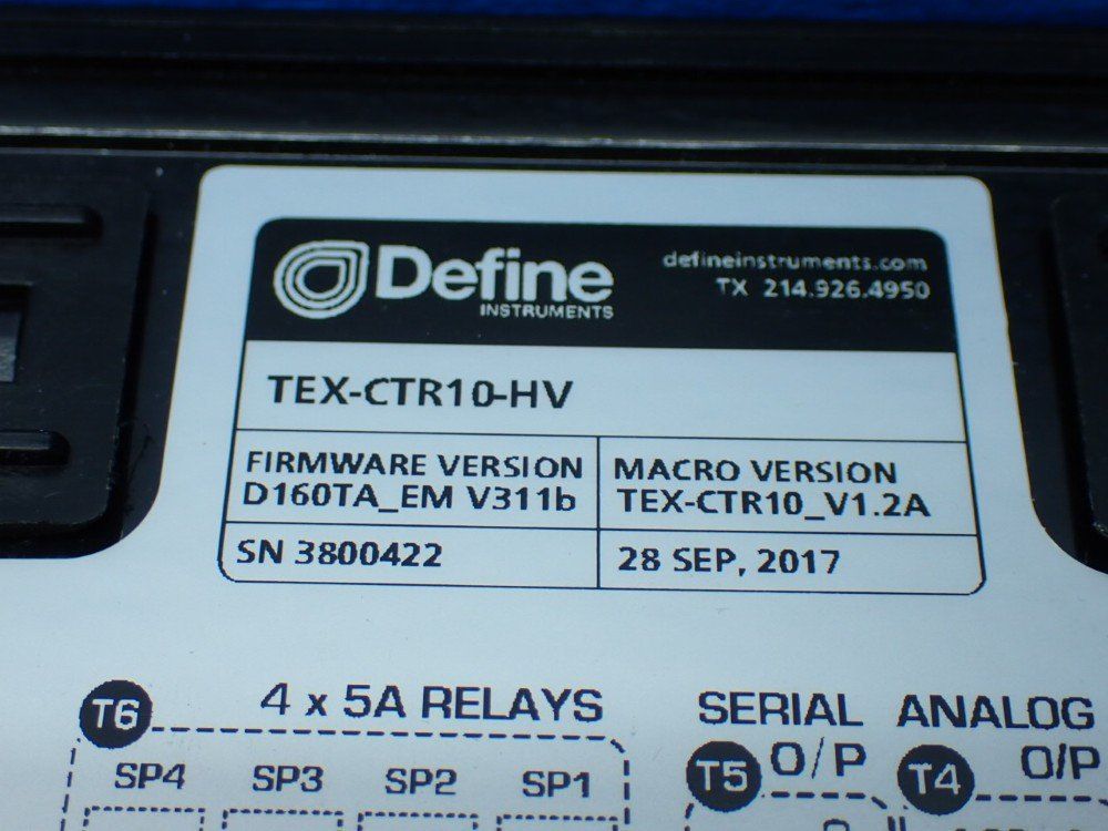 Define Counter/rate Indicator - Tex-ctr10