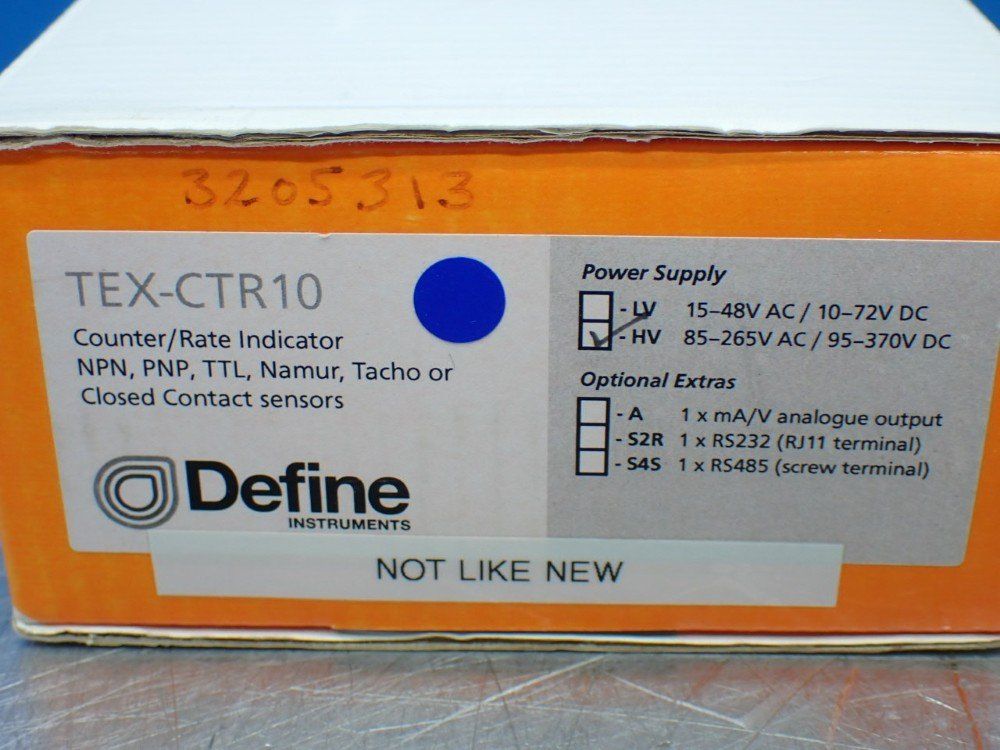 Define Counter/rate Indicator - Tex-ctr10