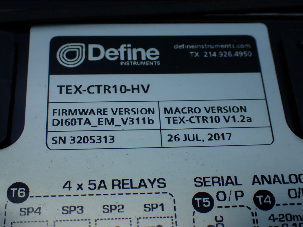 Define Counter/rate Indicator - Tex-ctr10-hv