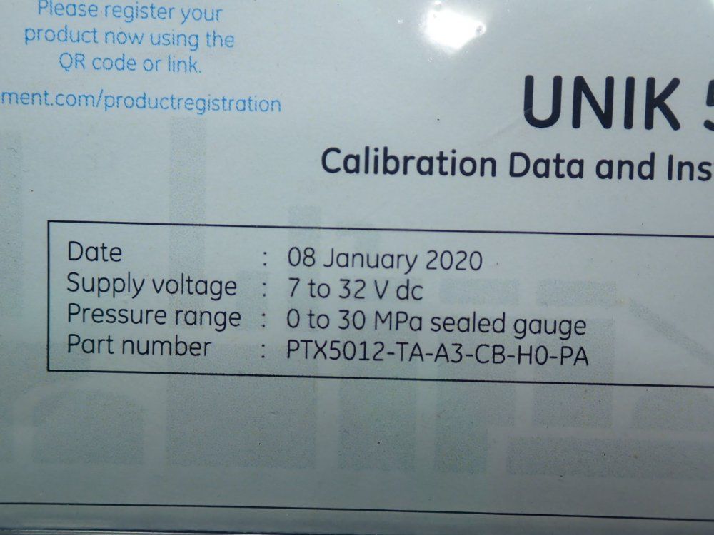 Ge 0-30mpa Ptx5012 Pressure Transmitter - Ptx5012-ta-a3-cb-h0-pa