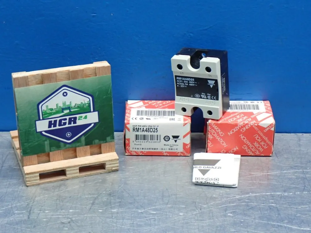 Carlo Gavazzi Panel Mount Solid State Relay, Qty: 2 - Rm1a48d25