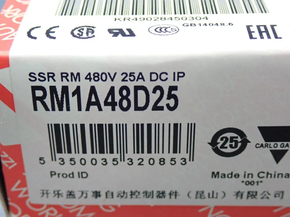 Carlo Gavazzi Panel Mount Solid State Relay, Qty: 2 - Rm1a48d25