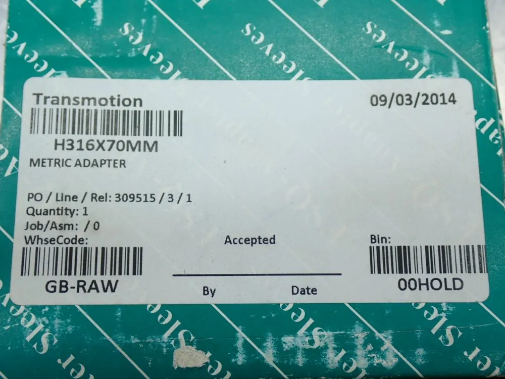 Fsq Metric Adapter Sleeve - H316x70mm