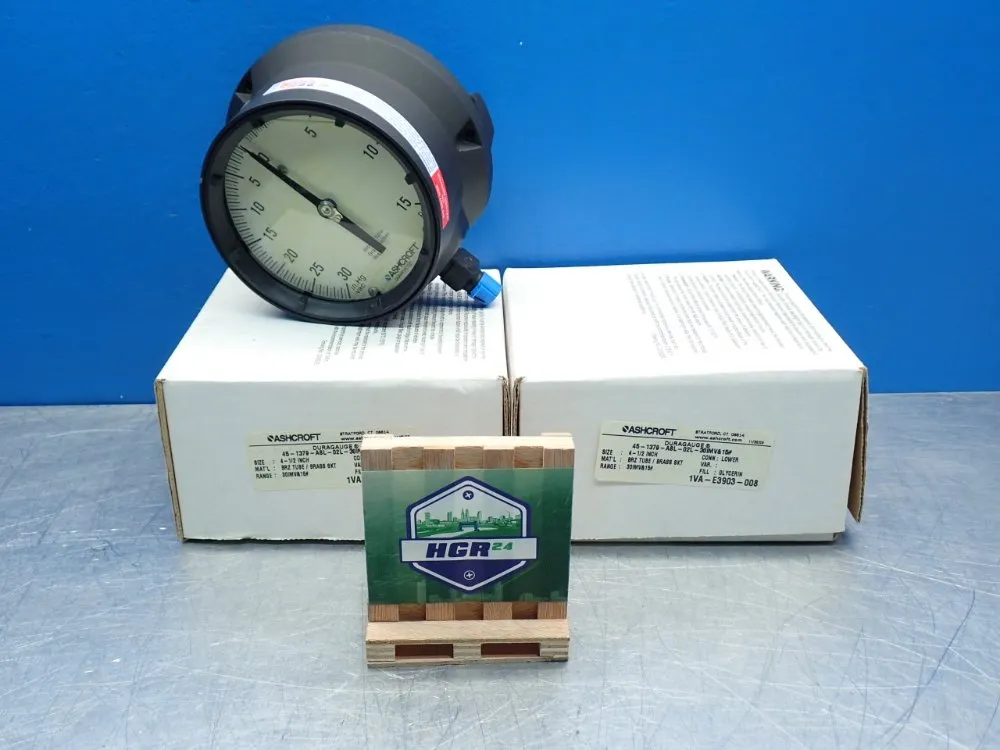Ashcroft Pressure Gauge Valve Unit, 2pcs - 45-1379-a8l-02l-30imv&15#