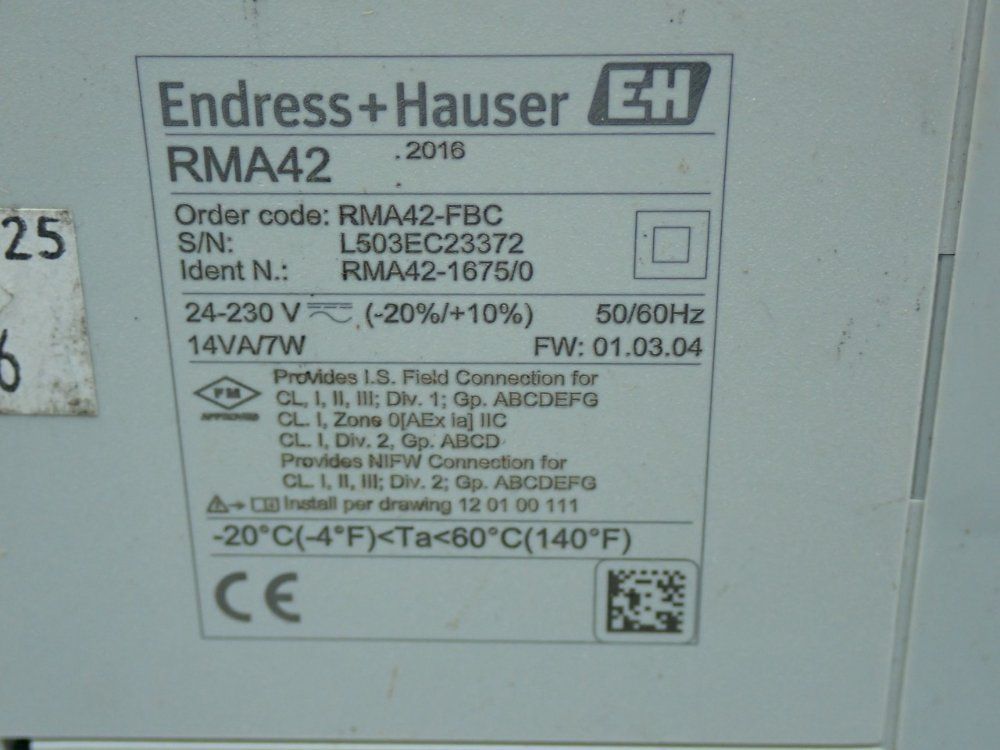 Endress+hauser Process Transmitter Limit Switch - Rma42-fbc