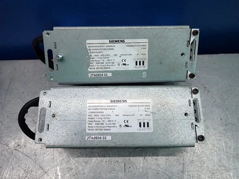 Siemens Ac Communication Choke Qty 2 - 6se6400-3cc00-4ad3