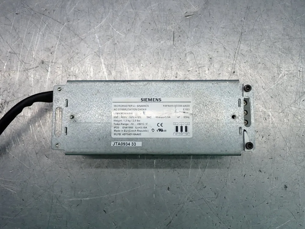 Siemens Ac Communication Choke Qty 2 - 6se6400-3cc00-4ad3