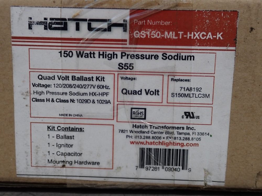 Hatch 150 W Quad Volt Ballast Kit - Gs150-mlt-hca-k