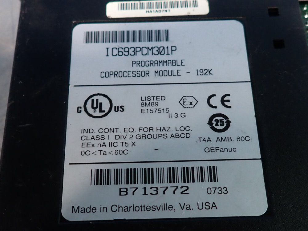 Fanuc Programmable Coprocessor Module - Ic693pcm301p
