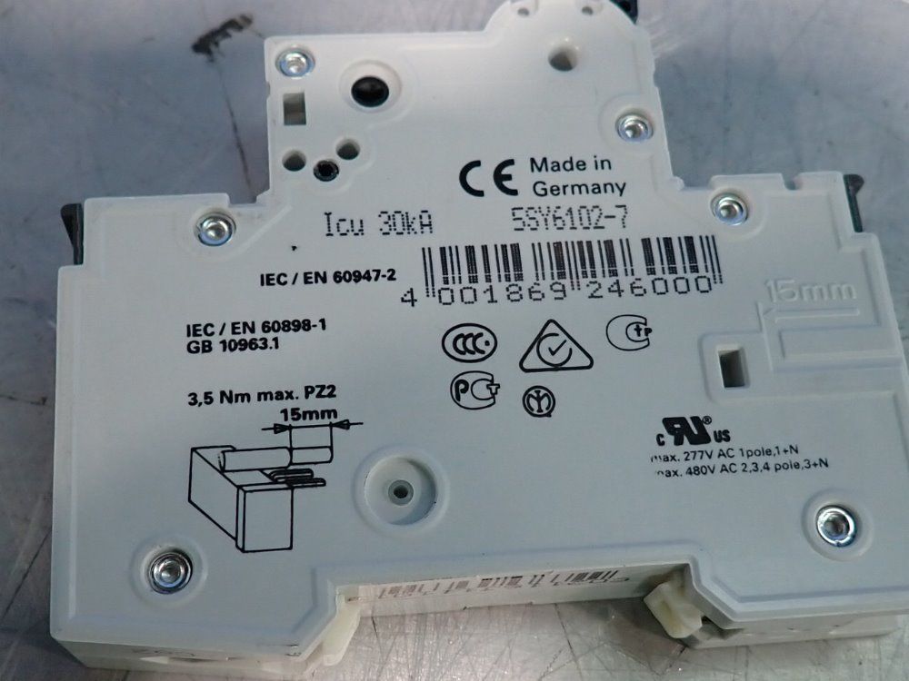 Siemens Circuit Breaker - 5sy6102-7